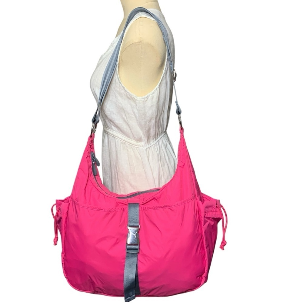 Puma Retro Sport Nylon Crossbody Hot Pink Shoulder Bag Ajustable Strap Tote Y2K
